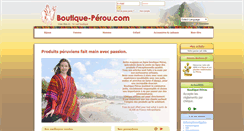 Desktop Screenshot of boutique-perou.com