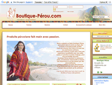 Tablet Screenshot of boutique-perou.com